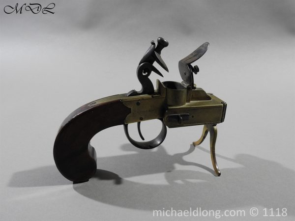 English Antique  Flintlock Tinder Lighter by Bolton