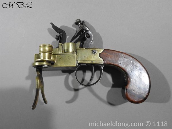 English Antique  Flintlock Tinder Lighter by Bolton - Image 9