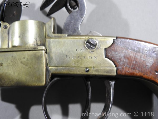 English Antique  Flintlock Tinder Lighter by Bolton - Image 8