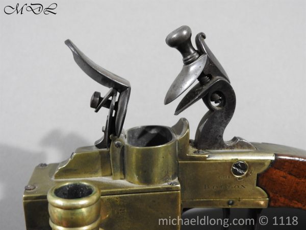 English Antique  Flintlock Tinder Lighter by Bolton - Image 7