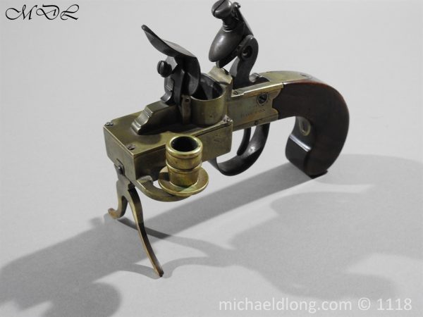 English Antique  Flintlock Tinder Lighter by Bolton - Image 4