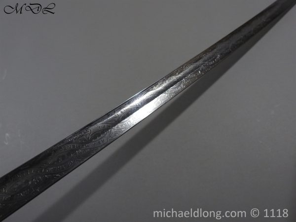 Victorian Royal Marines Light Infantry Presentation Sword - Image 19