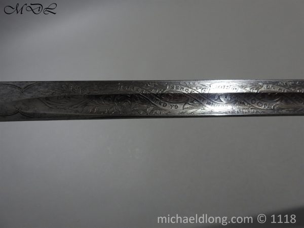 Victorian Royal Marines Light Infantry Presentation Sword - Image 18