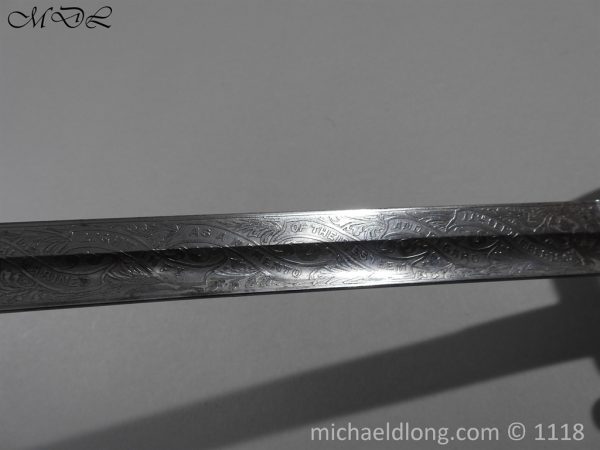 Victorian Royal Marines Light Infantry Presentation Sword - Image 15