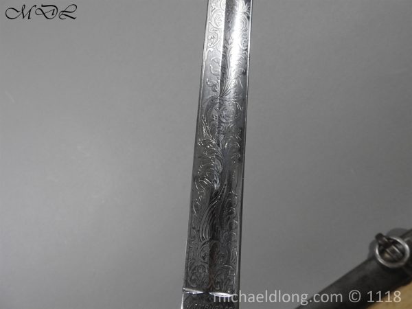 Victorian Royal Marines Light Infantry Presentation Sword - Image 10