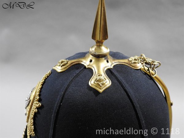 Victorian Lanarkshire Yeomanry Officer's Helmet - Image 7