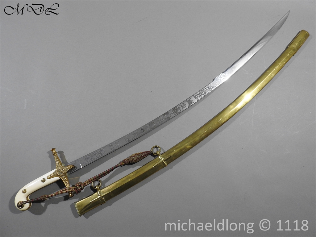 British Officer's Mameluke - Major General L. V. Swaine, CB. CMG