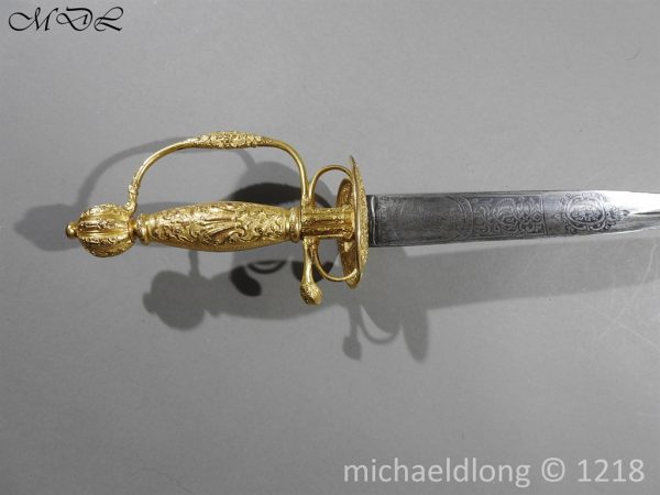 French Gilt 18th Century Small Sword - Image 22