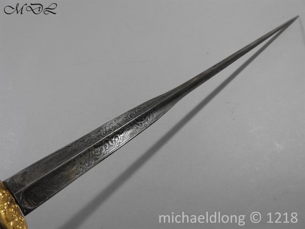 French Gilt 18th Century Small Sword - Image 19