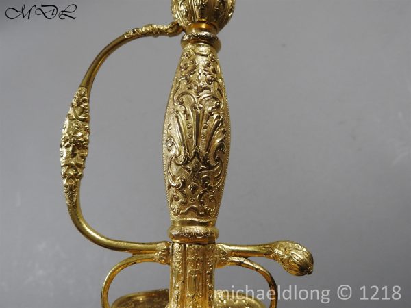 French Gilt 18th Century Small Sword - Image 10