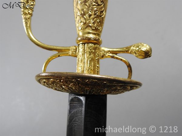 French Gilt 18th Century Small Sword - Image 9