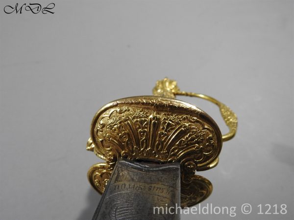 French Gilt 18th Century Small Sword - Image 5