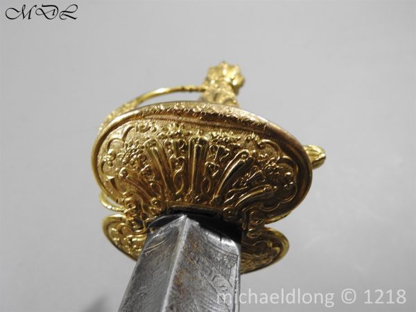 French Gilt 18th Century Small Sword - Image 4