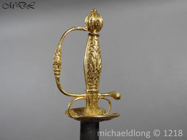 French Gilt 18th Century Small Sword - Image 3