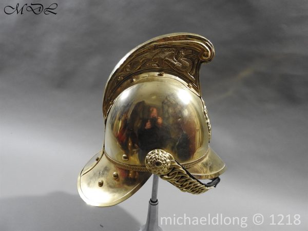 British Victorian Merryweather Fire Helmet - Image 4