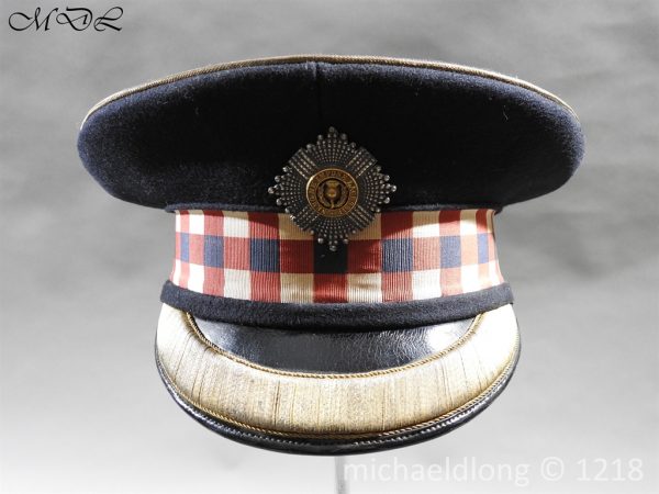 Scots Guards Officer's Cap with Silver Regimental Badge