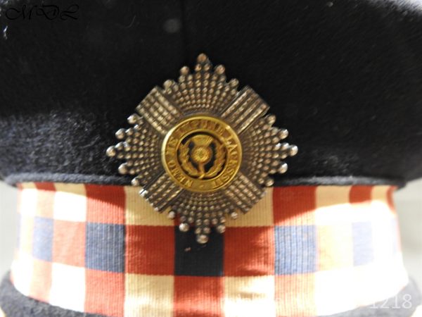 Scots Guards Officer's Cap with Silver Regimental Badge - Image 2
