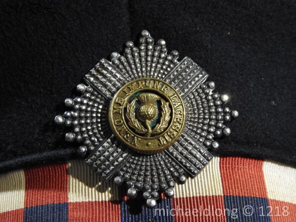 Scots Guards Officer's Cap with Silver Regimental Badge - Image 5