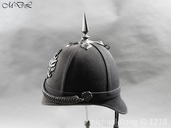 Cameronians Victorian Officer's Black Cloth Helmet - Image 8