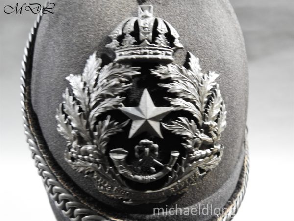 Cameronians Victorian Officer's Black Cloth Helmet - Image 6