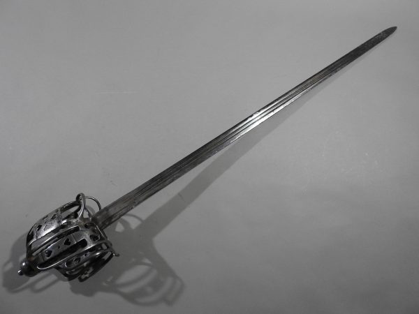 Scottish Basket Hilted Broad Sword - ANDRIA FARARA c 1760 - Image 9