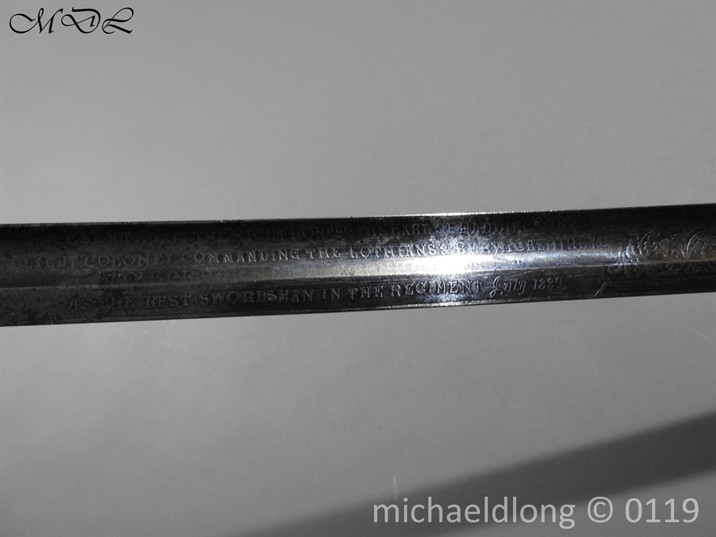 Scottish Silver Hilted Presentation Sword - Image 20