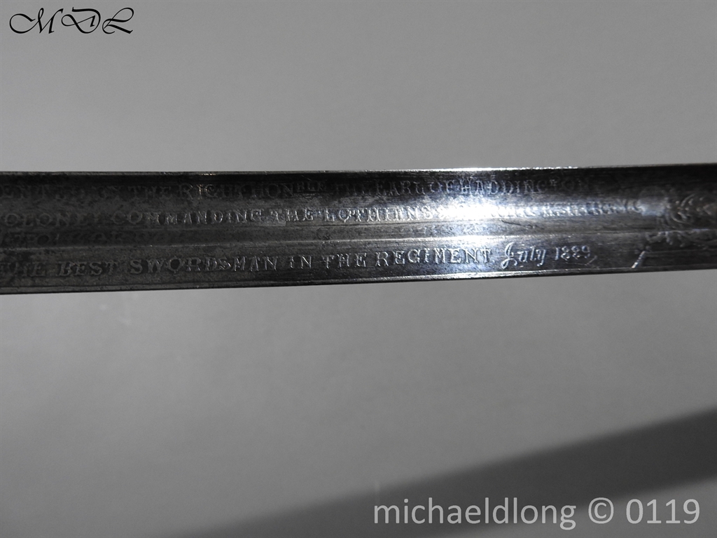 Scottish Silver Hilted Presentation Sword - Image 21