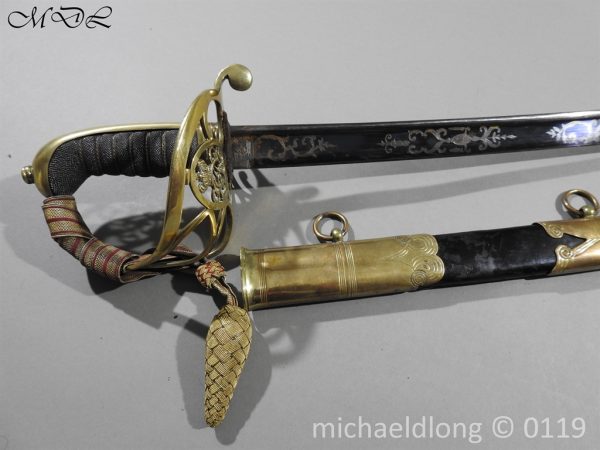 British 1822 Blue and Gilt Officer's Sword - Image 2
