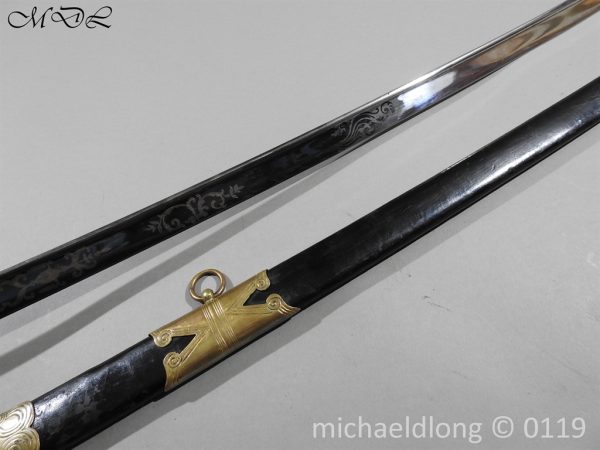 British 1822 Blue and Gilt Officer's Sword - Image 27