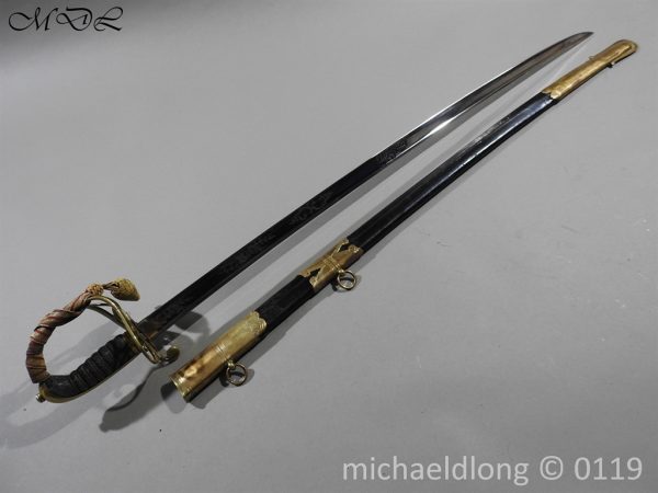 British 1822 Blue and Gilt Officer's Sword - Image 25