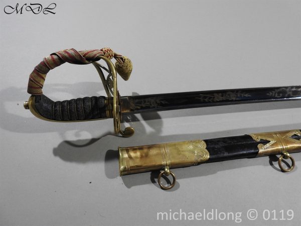 British 1822 Blue and Gilt Officer's Sword - Image 24