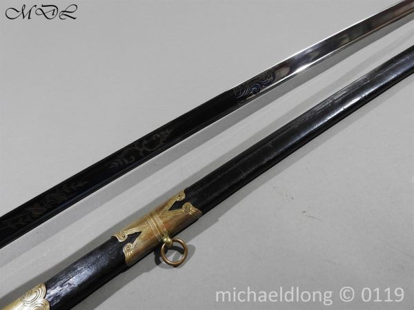 British 1822 Blue and Gilt Officer's Sword - Image 23