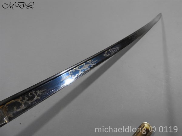 British 1822 Blue and Gilt Officer's Sword - Image 19