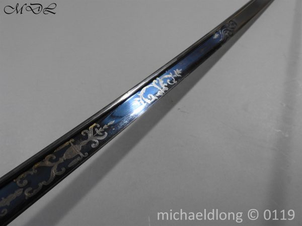 British 1822 Blue and Gilt Officer's Sword - Image 16