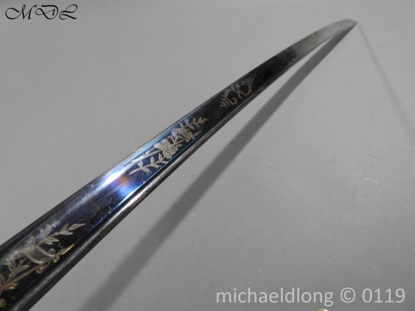 British 1822 Blue and Gilt Officer's Sword - Image 14