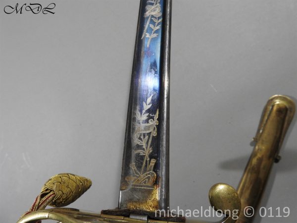 British 1822 Blue and Gilt Officer's Sword - Image 13