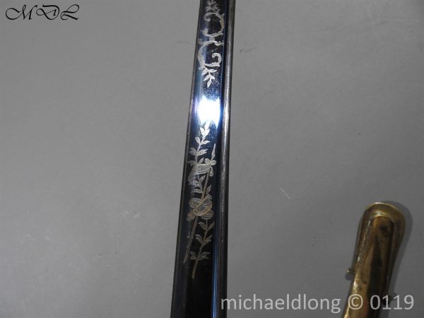 British 1822 Blue and Gilt Officer's Sword - Image 12