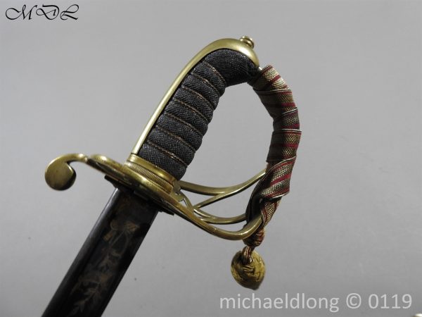 British 1822 Blue and Gilt Officer's Sword - Image 7