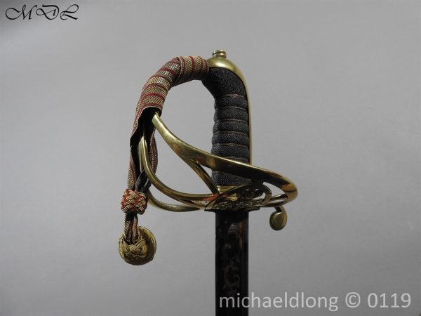 British 1822 Blue and Gilt Officer's Sword - Image 4