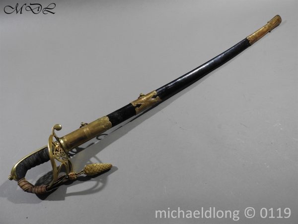 British 1822 Blue and Gilt Officer's Sword - Image 3