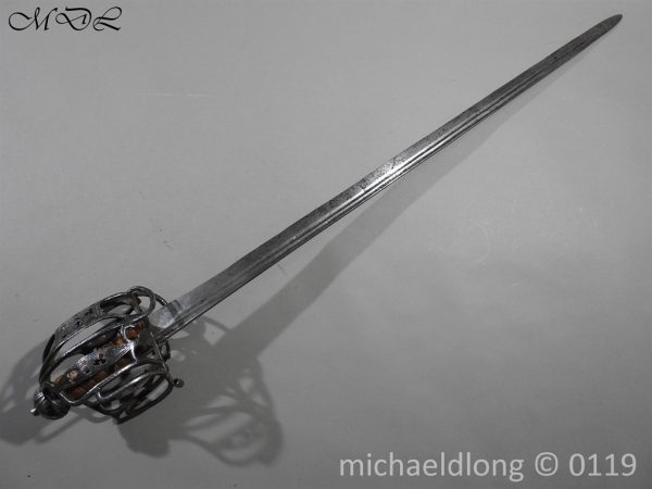 Scottish Basket Hilted Sword - ANDRIA FARARA c  1720 - Image 6