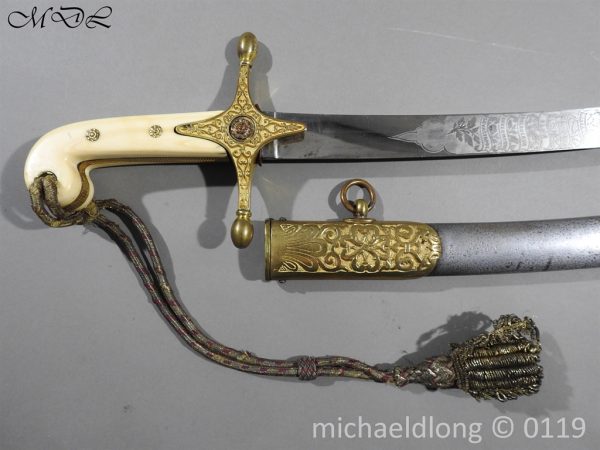 11th Hussars Prince Alberts Own Officer’s Mameluke Sword - Image 2