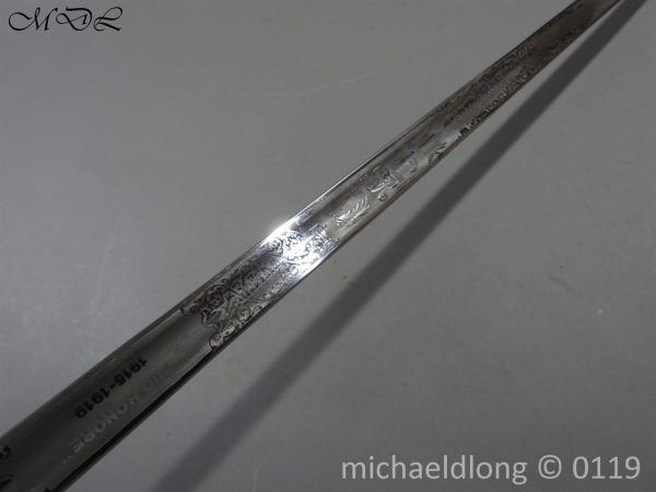 Welsh Guards WW1 Presentation Sword - Image 14