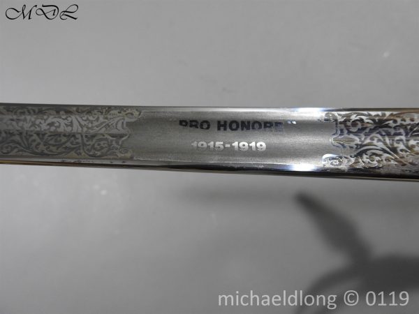 Welsh Guards WW1 Presentation Sword - Image 16