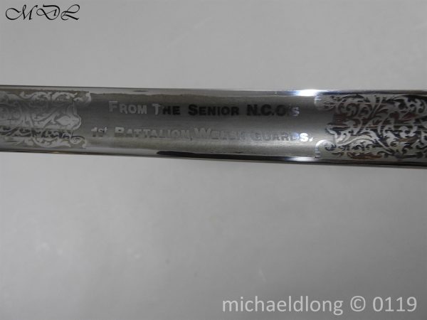 Welsh Guards WW1 Presentation Sword - Image 22