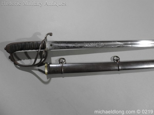 Victorian Royal Artillery Patent Tang Officer's Sword - Image 2