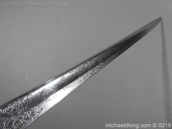 Victorian Royal Artillery Patent Tang Officer's Sword - Image 11