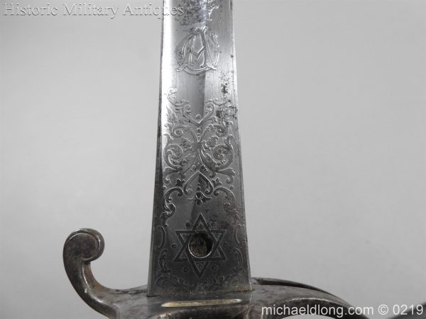 Victorian Royal Artillery Patent Tang Officer's Sword - Image 12