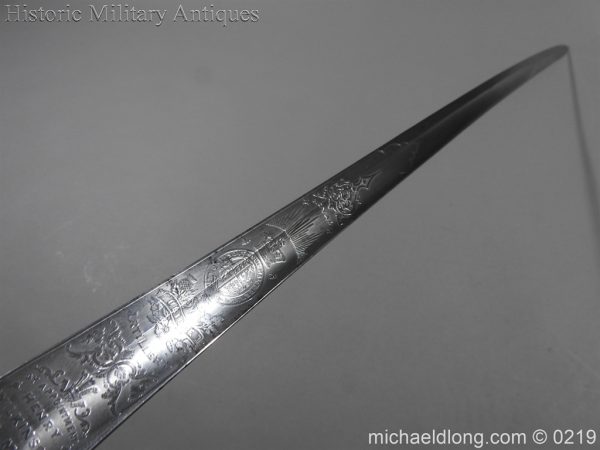 Victorian Royal Artillery Patent Tang Officer's Sword - Image 16