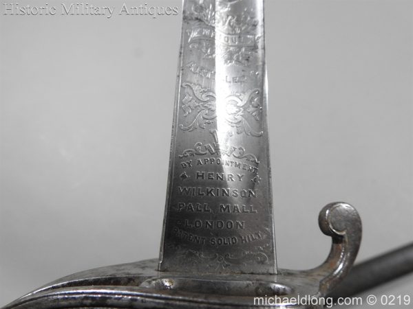 Victorian Royal Artillery Patent Tang Officer's Sword - Image 17